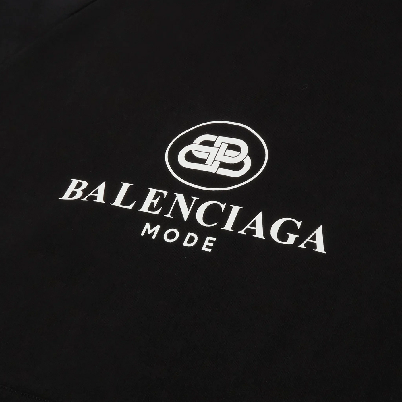 Hoodie Balenciaga Preloved - BB Mode Oversized Noir — vue 3