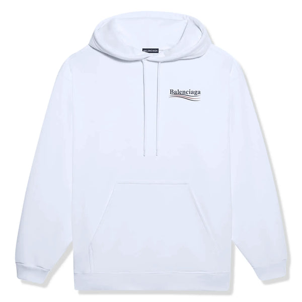 Hoodie Balenciaga Preloved - Political Campaign Logo Blanc