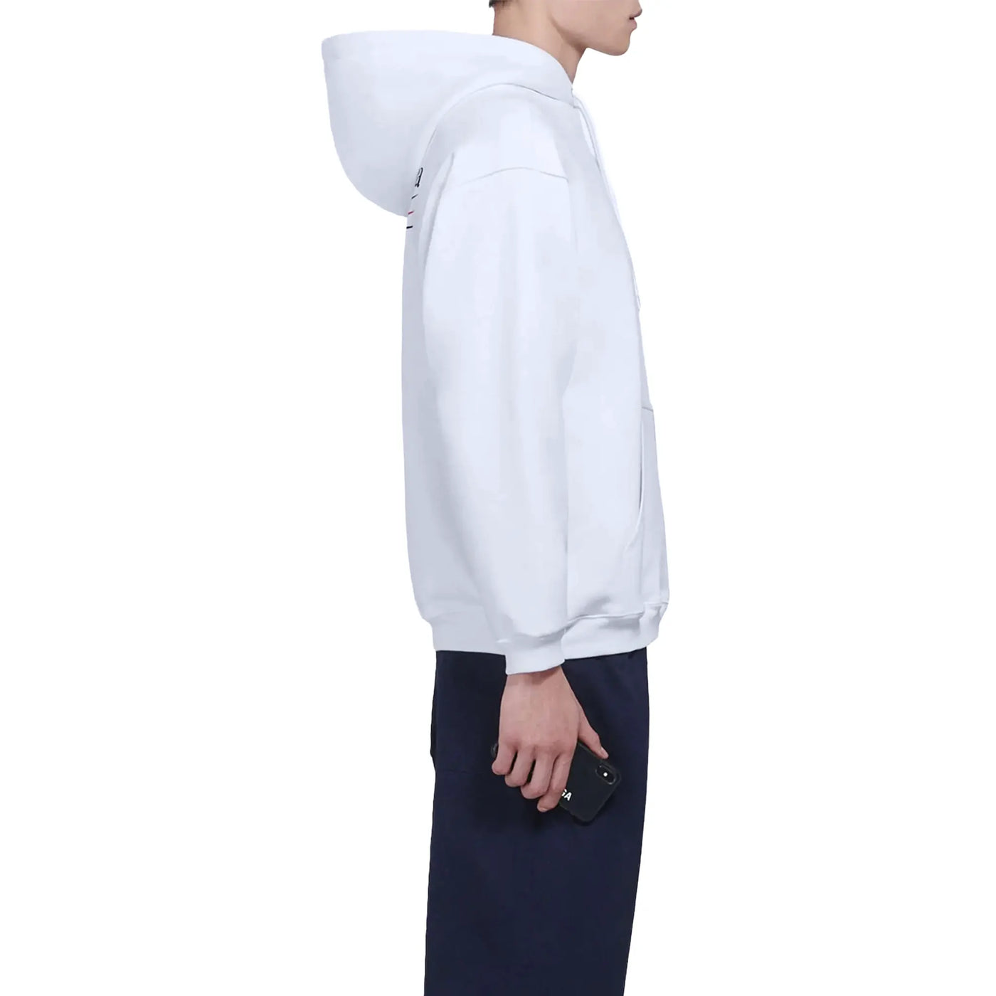 Hoodie Balenciaga Preloved - Political Campaign Logo Blanc — vue 4