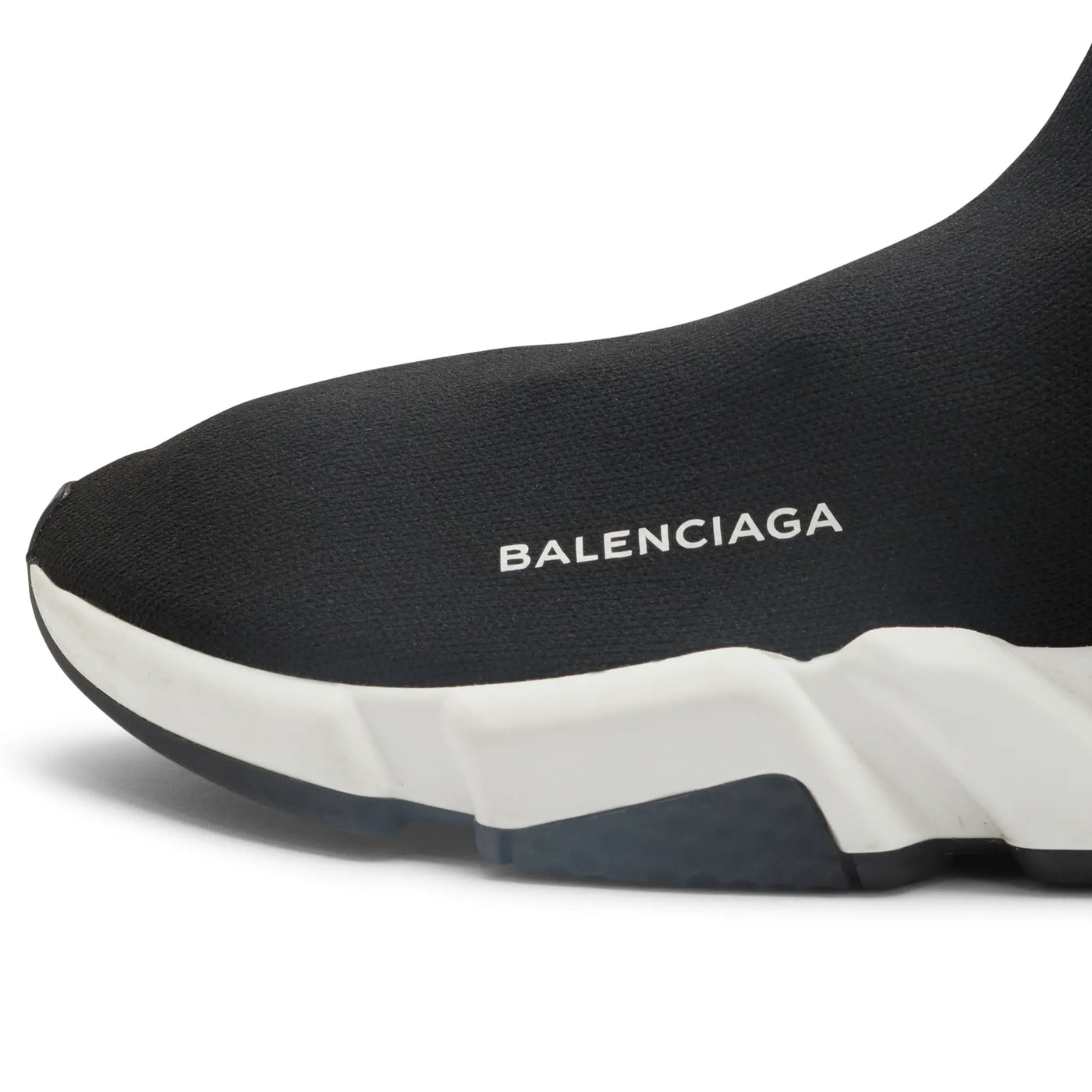 Baskets Balenciaga Preloved - Speed Knit Sock Noir Blanc — vue 6
