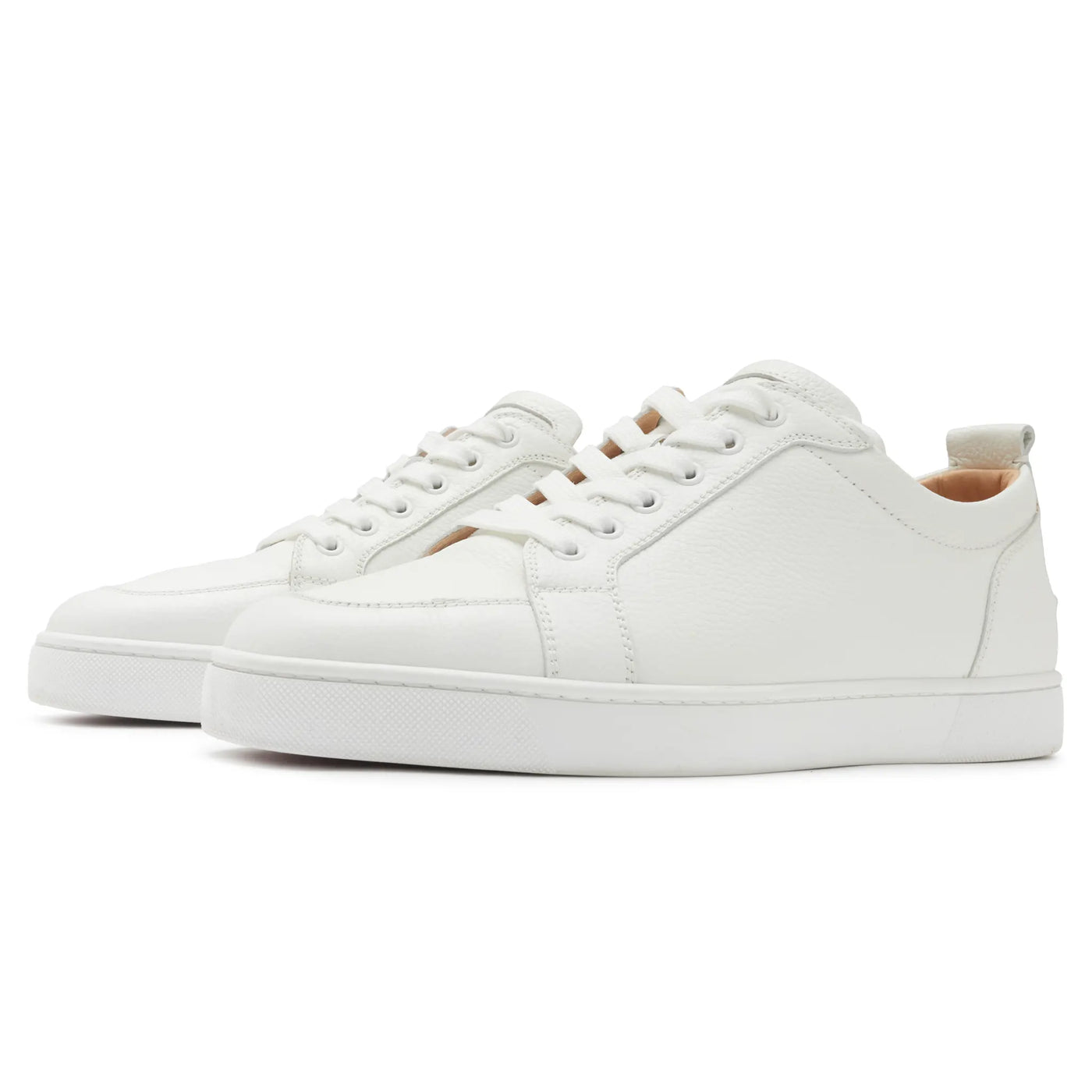 Baskets Christian Louboutin Preloved - Rantulow Flat Blanc Grain — vue 2