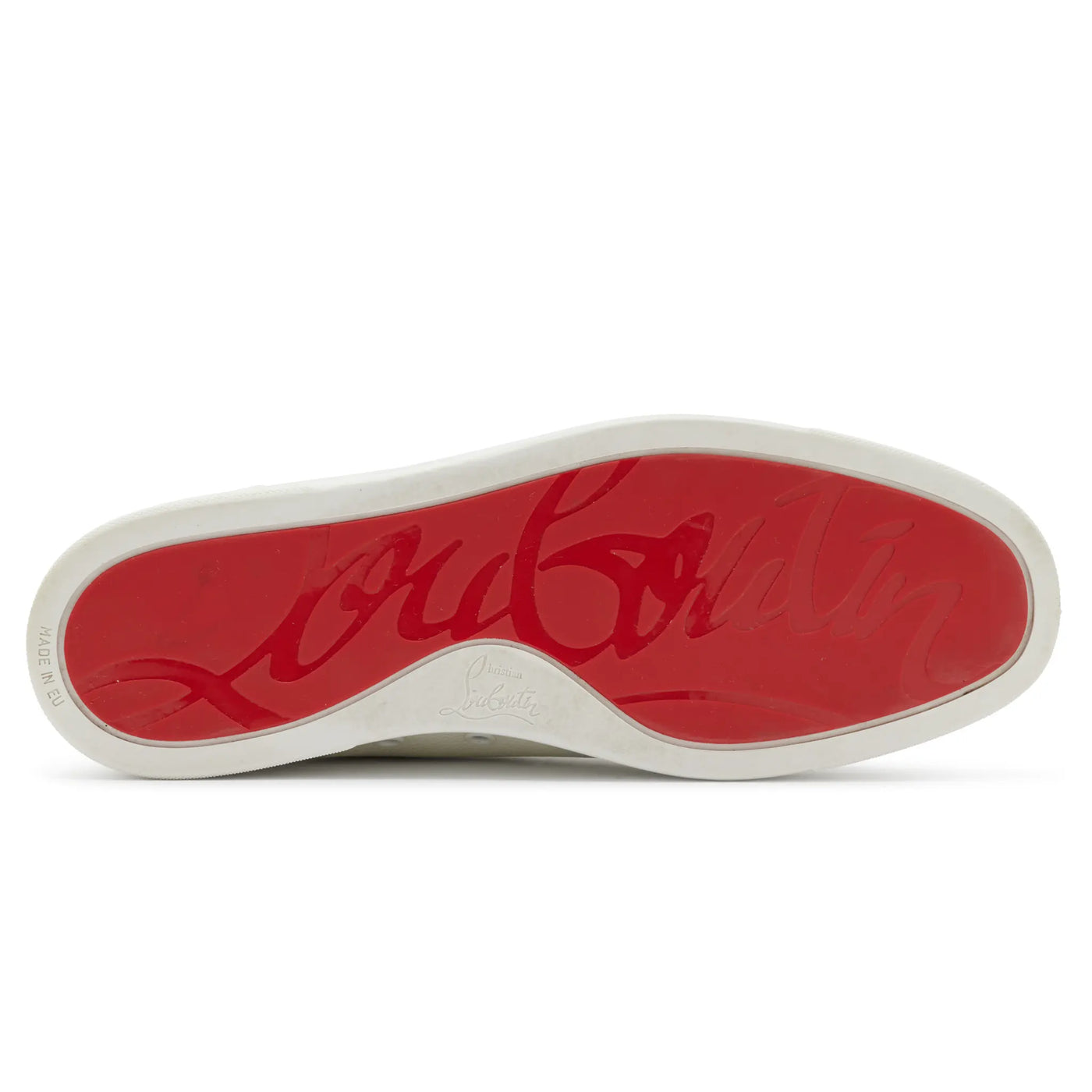 Baskets Christian Louboutin Preloved - Rantulow Flat Blanc Grain — vue 5