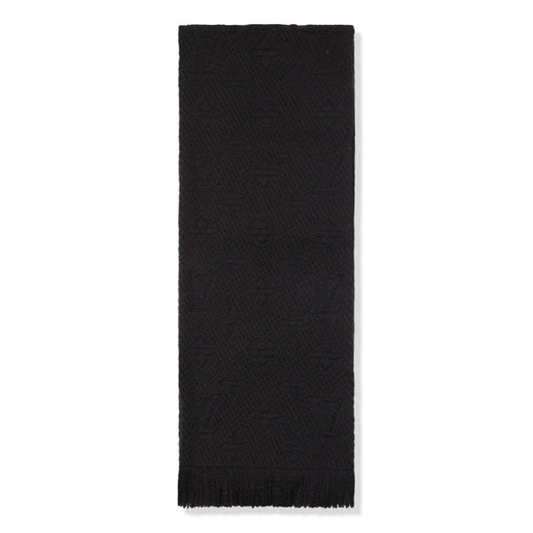 Écharpe Louis Vuitton Preloved - Logomania Wool Noir