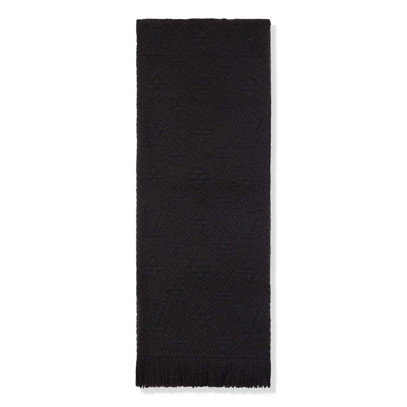 Écharpe Louis Vuitton Preloved - Logomania Wool Noir