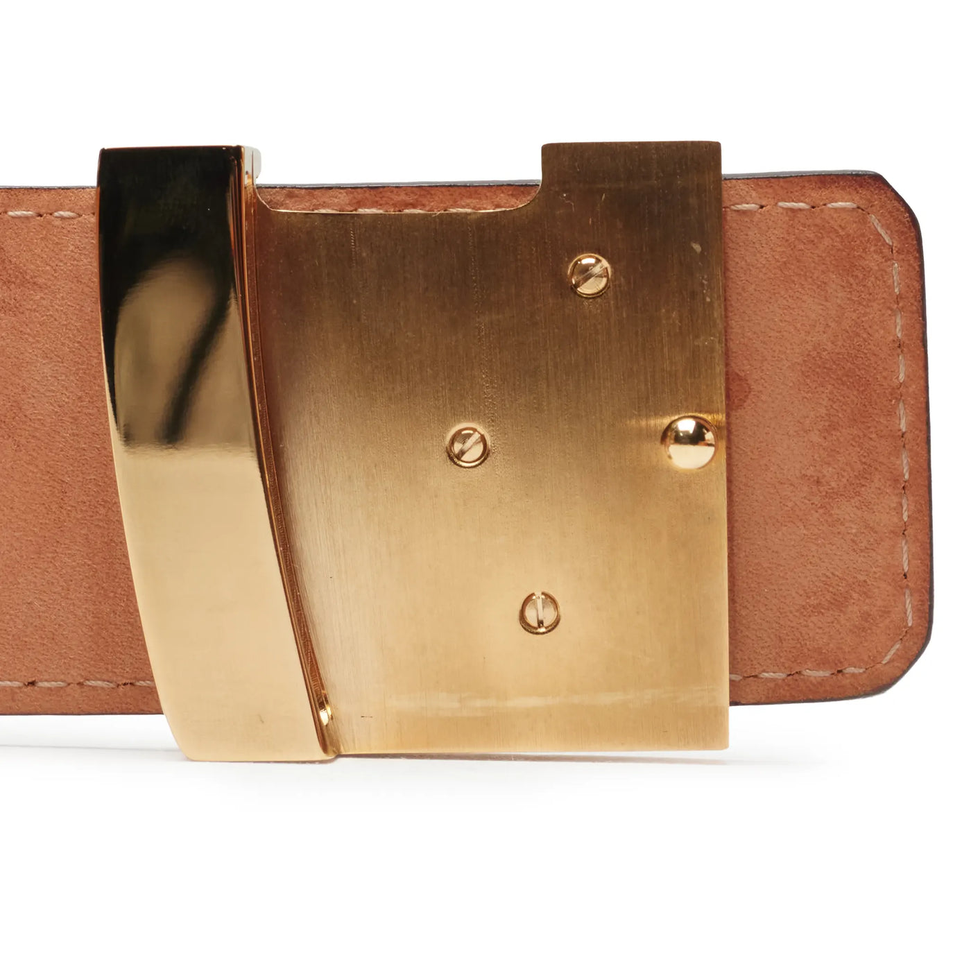 Ceinture Louis Vuitton Preloved - Initiales Monogram 40mm Marron — vue 6