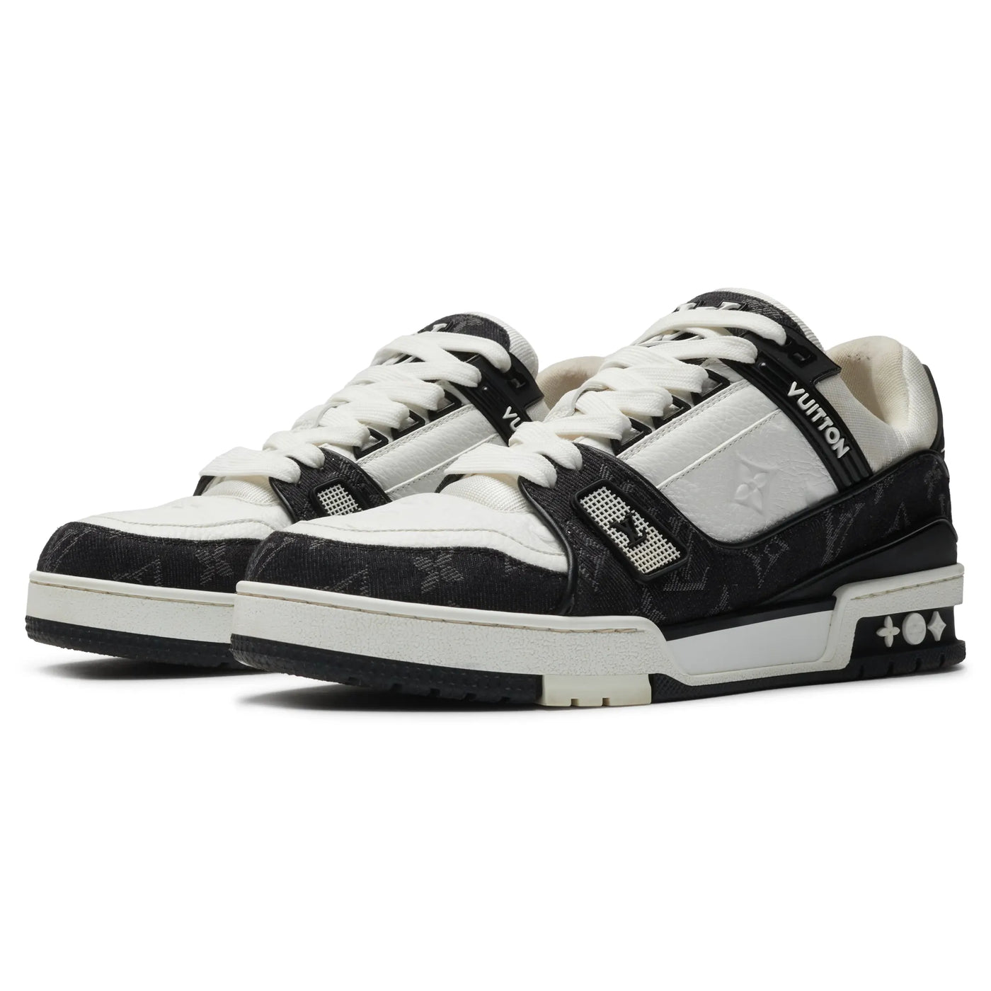 Baskets Louis Vuitton Preloved - Monogram Noir Denim — vue 2