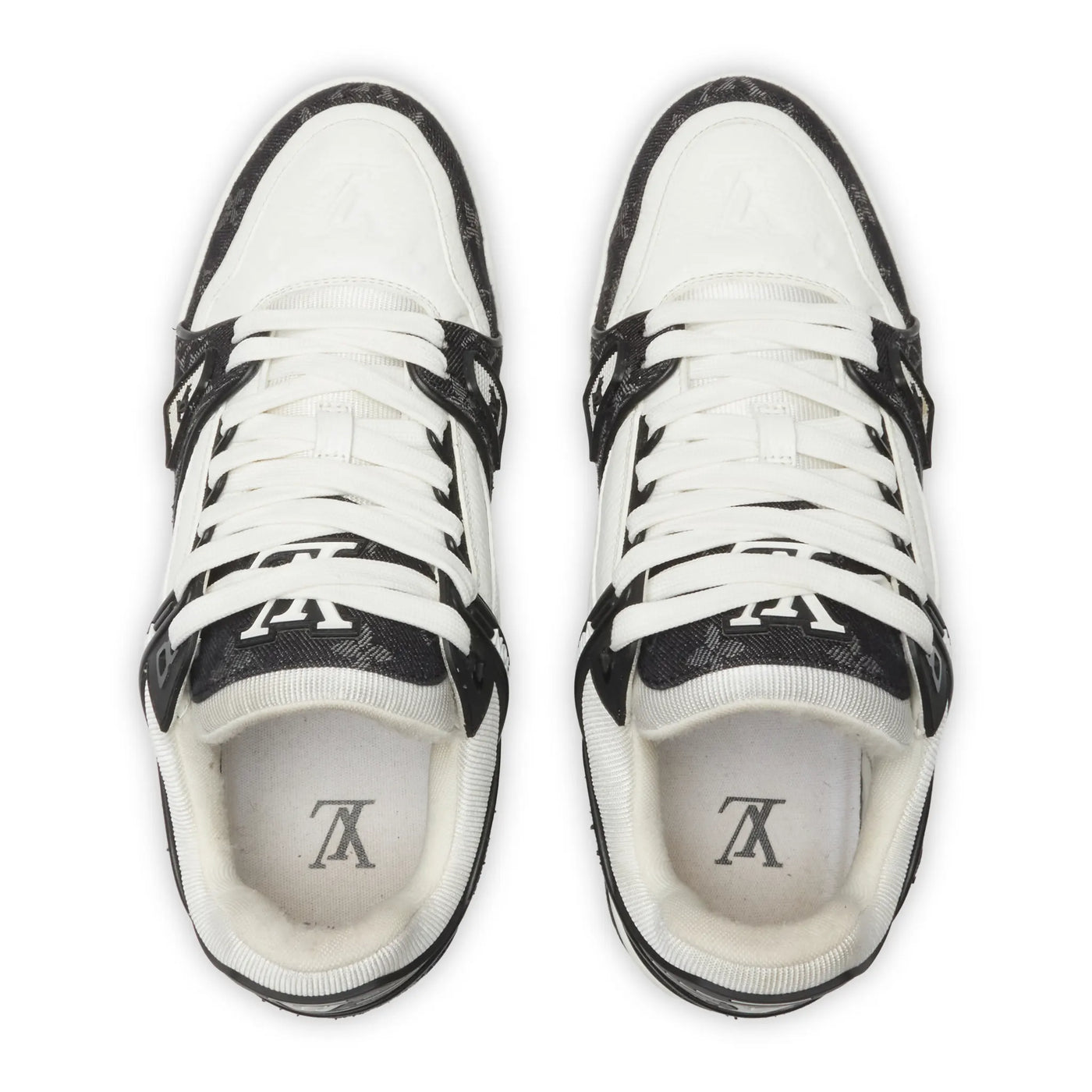Baskets Louis Vuitton Preloved - Monogram Noir Denim — vue 3