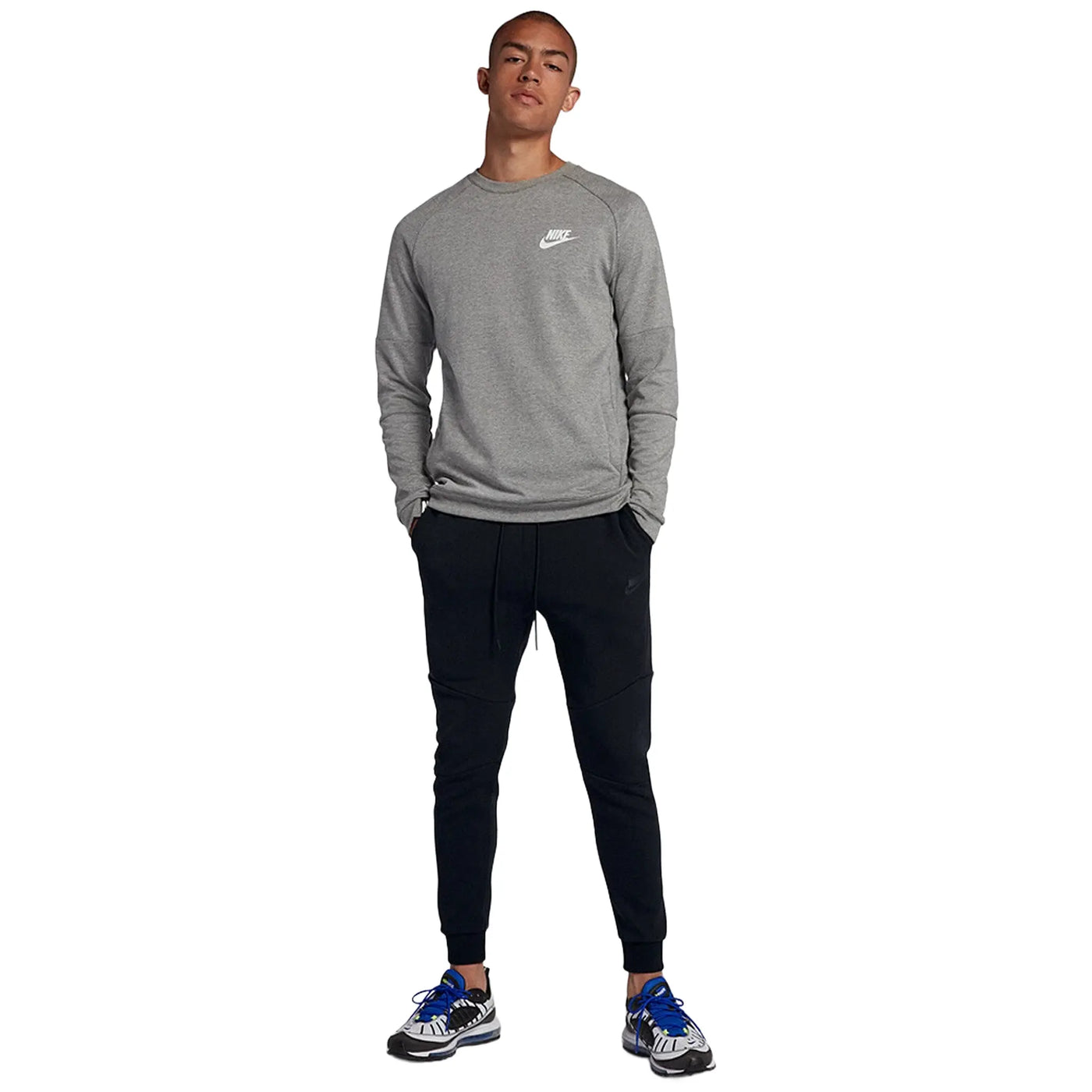 Jogging Nike Preloved - Tech Fleece Noir Sweatpants — vue 3