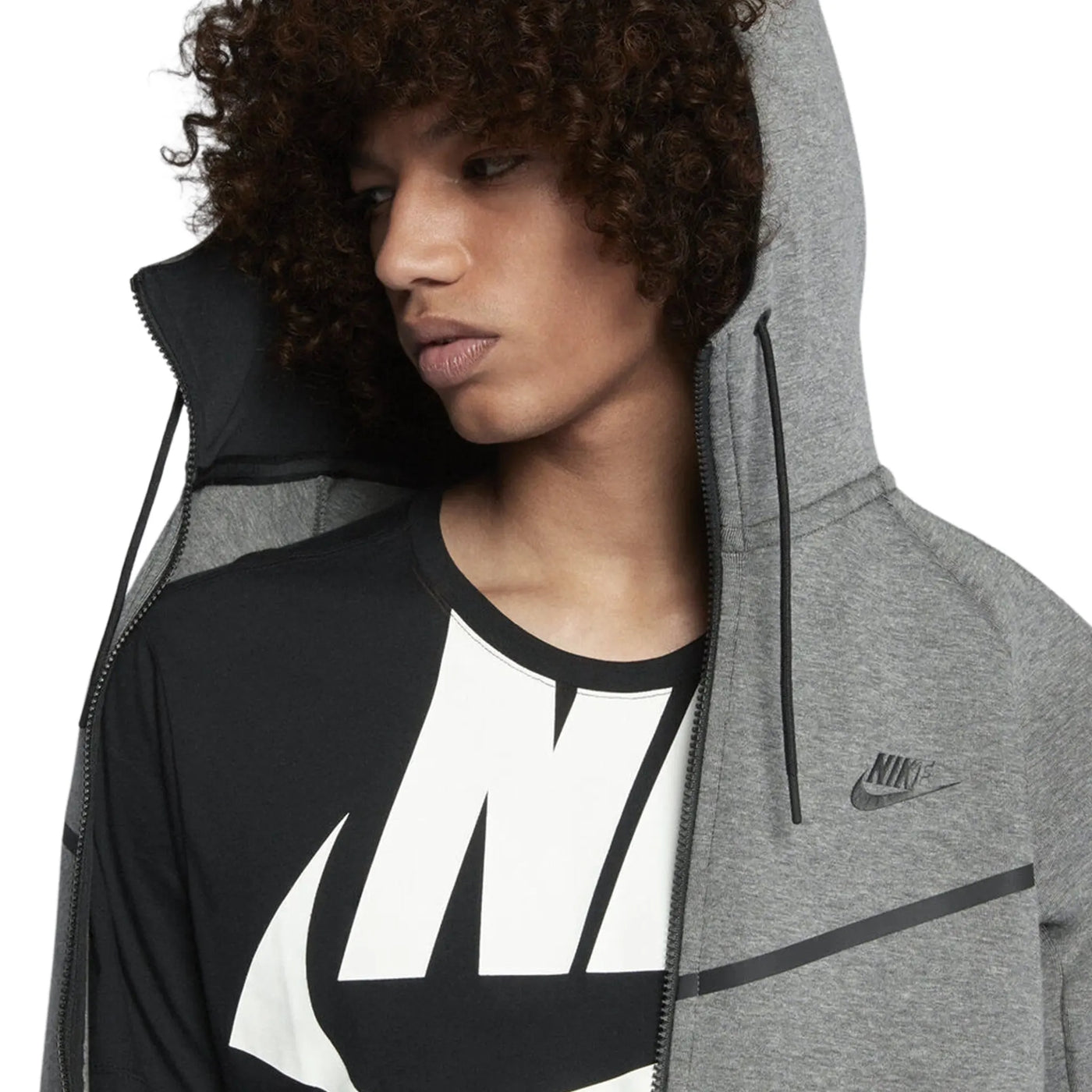 Survêtement Nike Preloved - Tech Fleece Carbon Heather Gris Tracksuit — vue 9