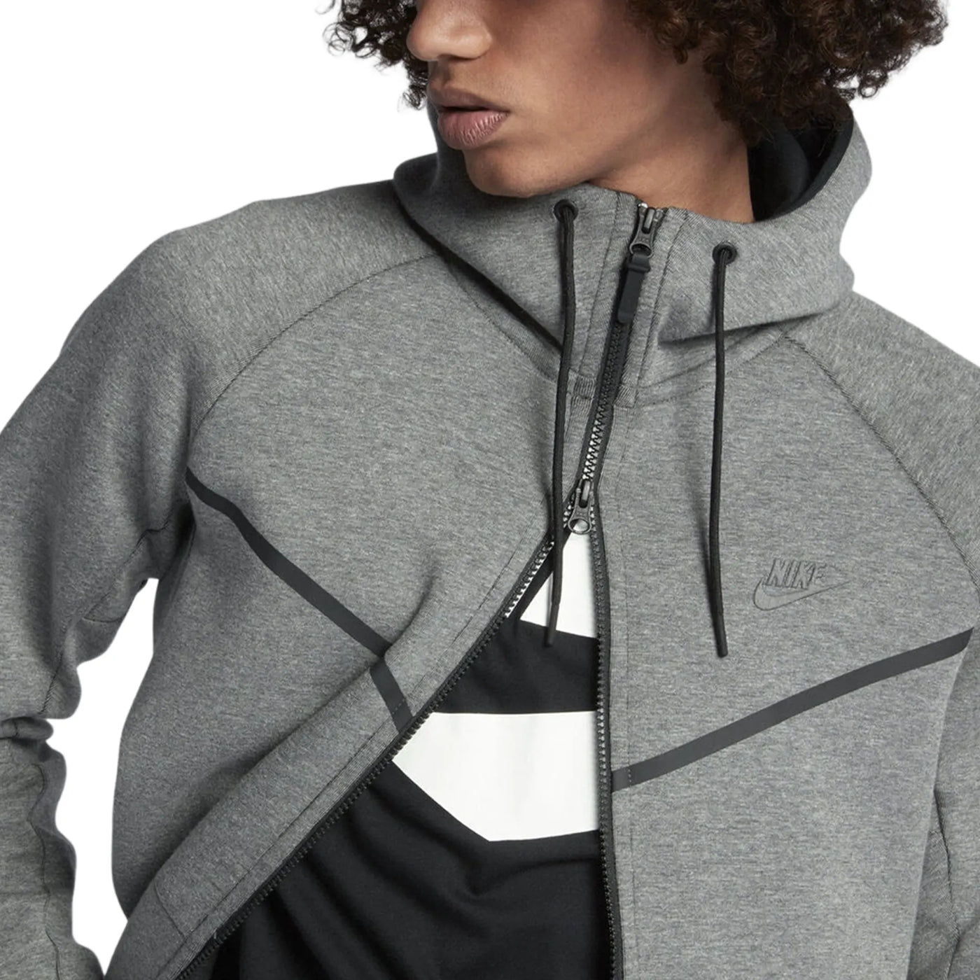 Survêtement Nike Preloved - Tech Fleece Carbon Heather Gris Tracksuit — vue 8