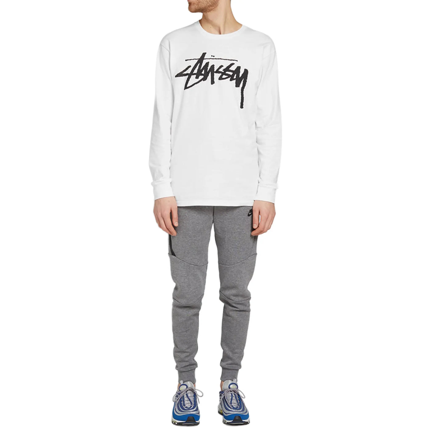 Survêtement Nike Preloved - Tech Fleece Carbon Heather Gris Tracksuit — vue 5