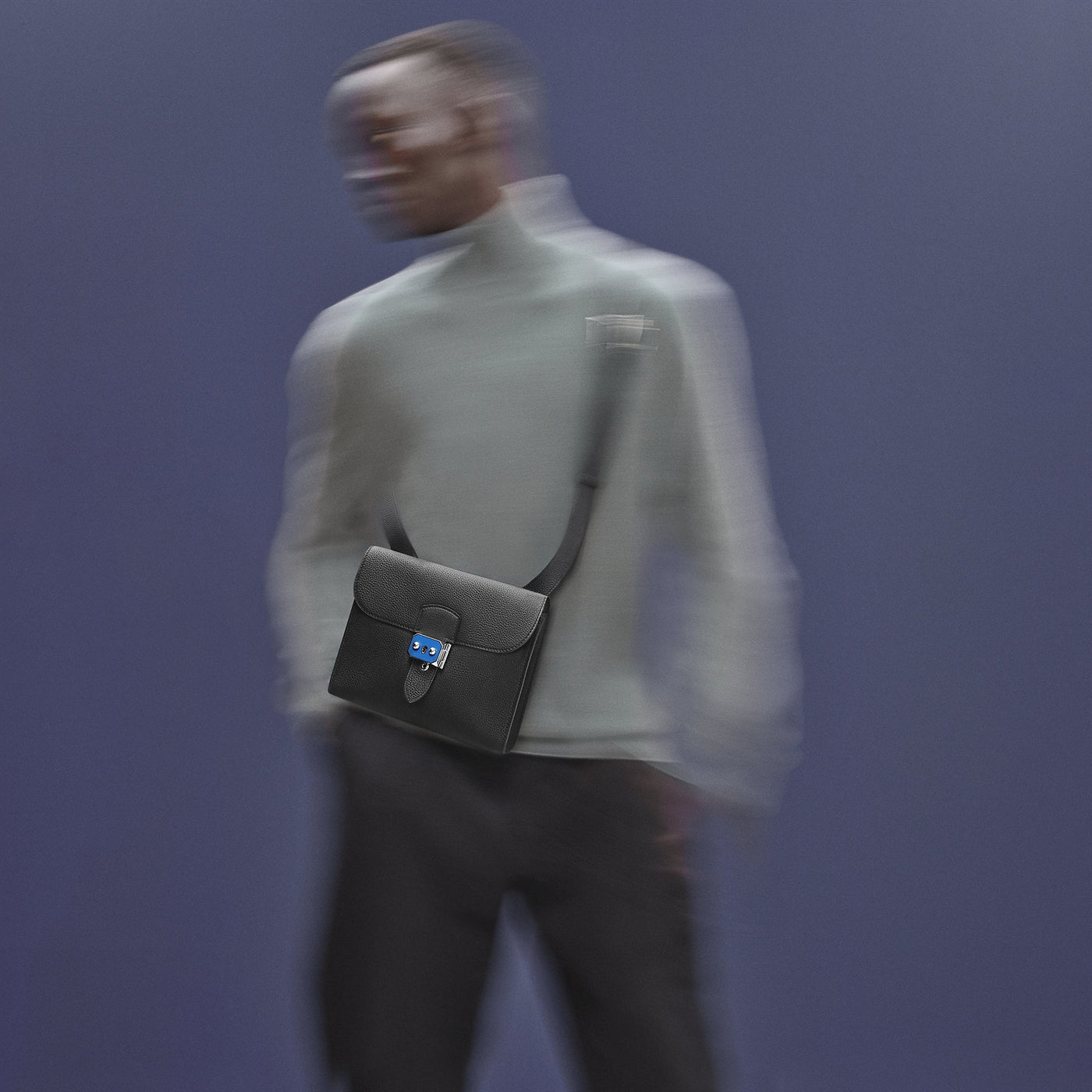 Sac Hermès à Dépêches 21 Ardoise (F) — vue 3