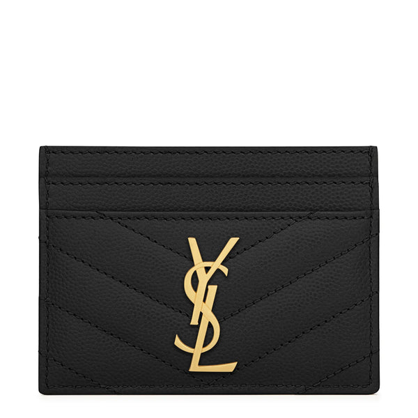 Porte-cartes Saint Laurent Cassandre Matelassé Noir Case