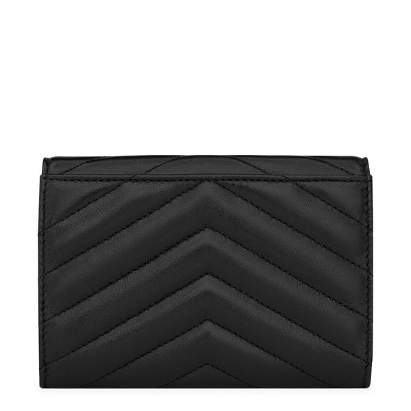 Portefeuille Saint Laurent Cassandre Matelasse Lambskin Small Envelope — alt