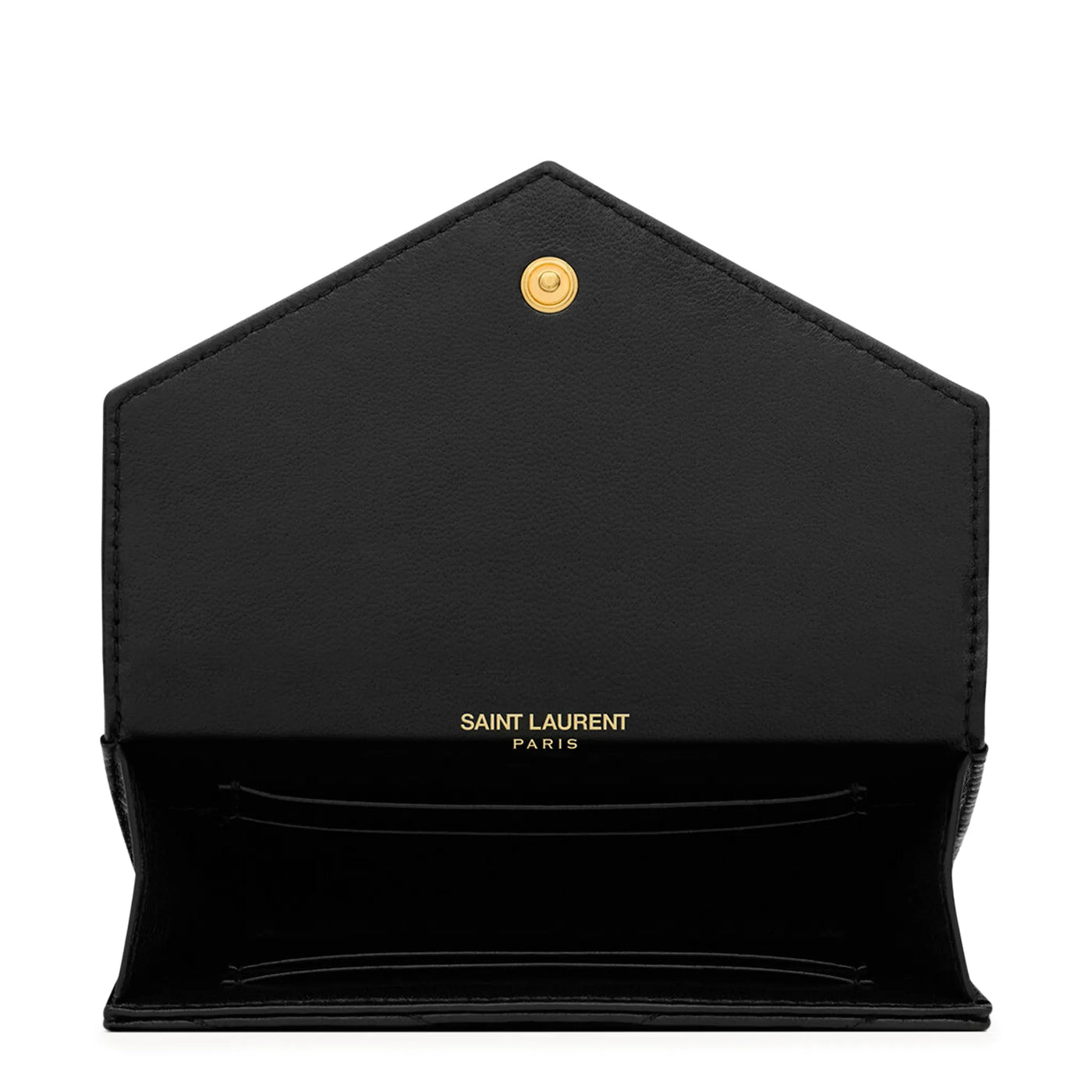 Portefeuille Saint Laurent Cassandre Matelasse Lambskin Small Envelope — vue 4