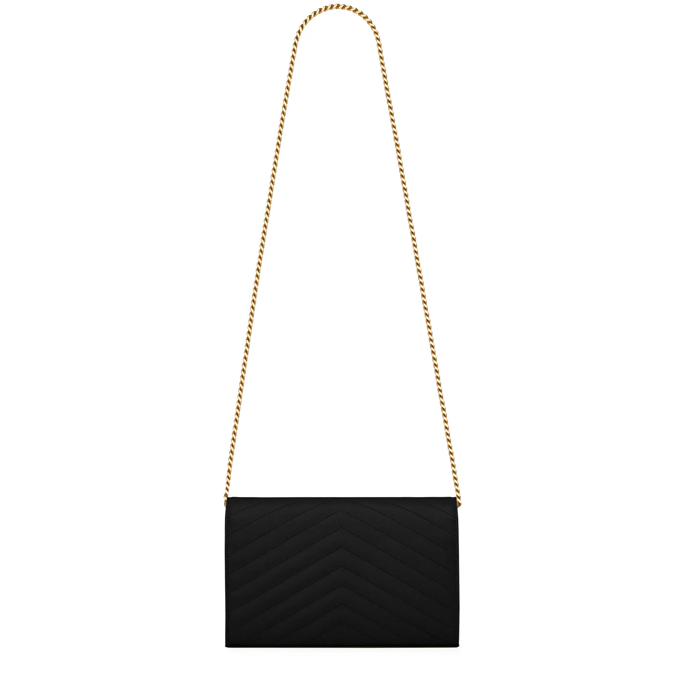 Sac à bandoulière Saint Laurent Monogram Envelope Noir Or Crossbody — vue 2