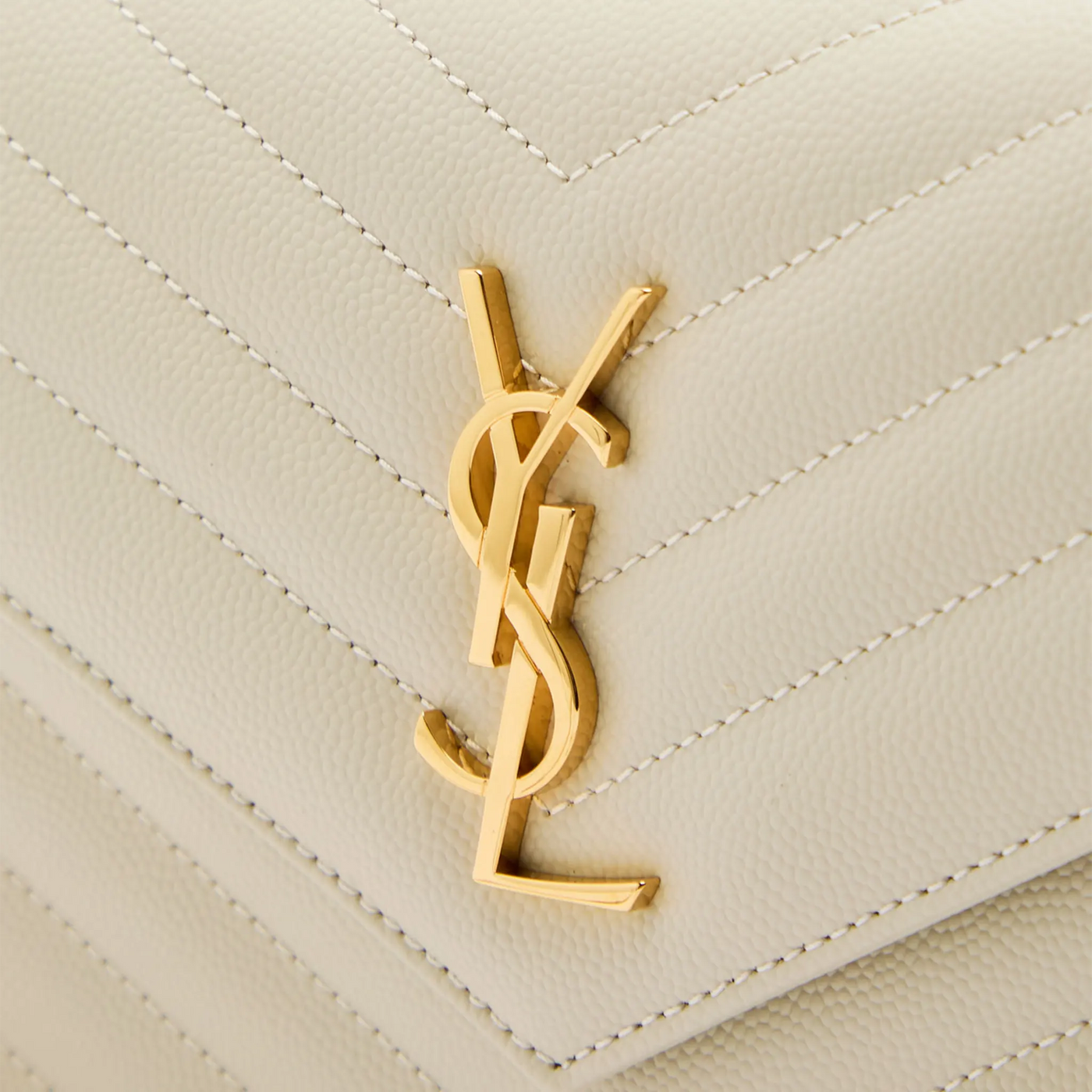 Sac à bandoulière Saint Laurent Monogram Envelope Blanc Vintage Crossbody — vue 3