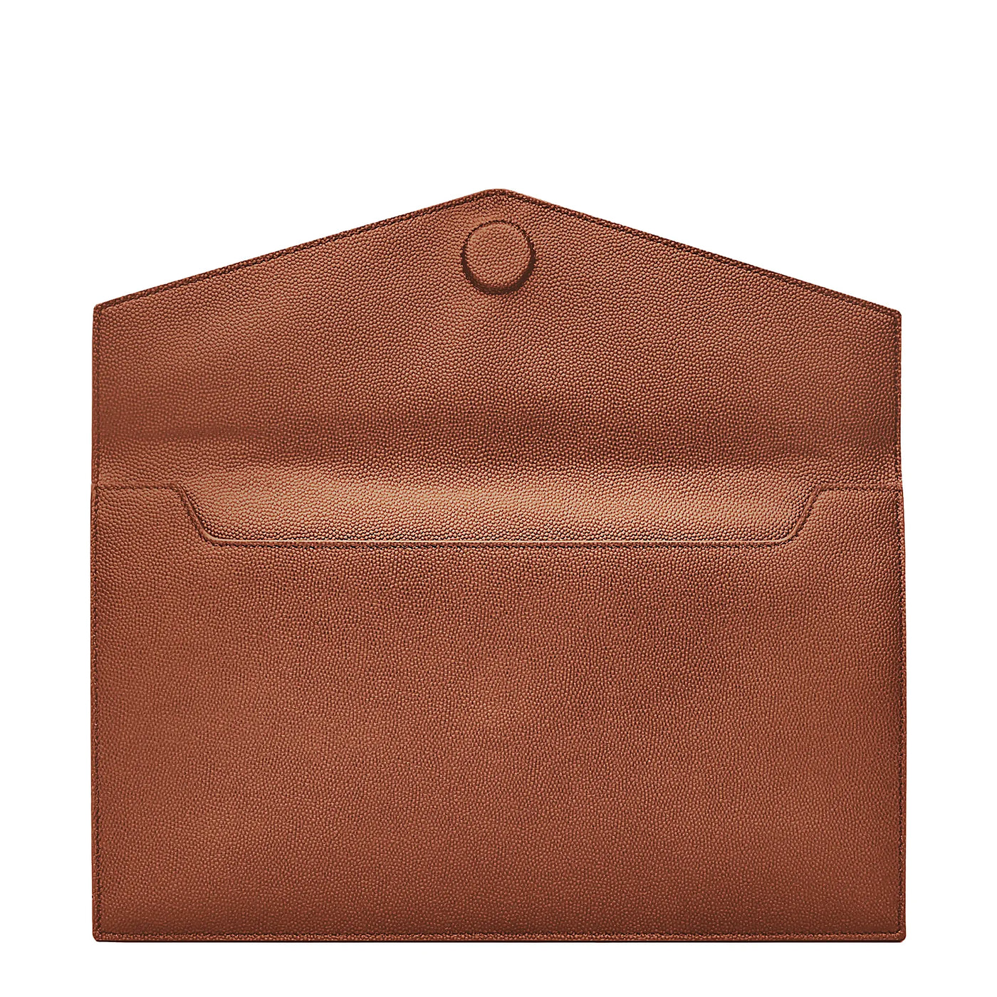 Pochette Saint Laurent Uptown Grain de Poudre Leather Camel — vue 4
