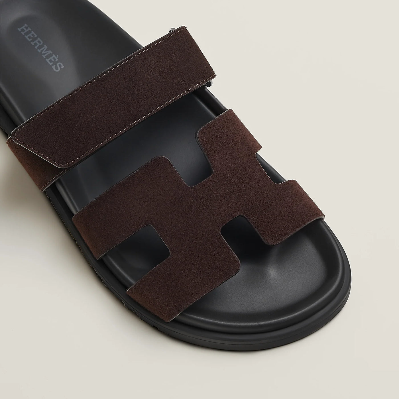 Sandales Hermès Chypre Marron Ébène — vue 3