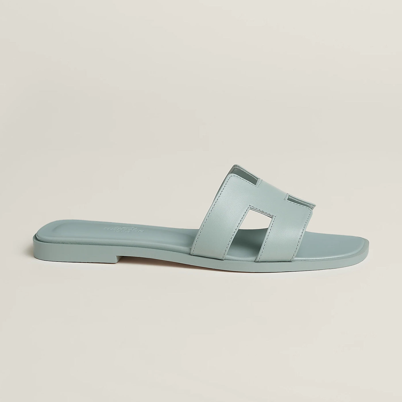 Sandales Hermès Oran Bleu Glacier