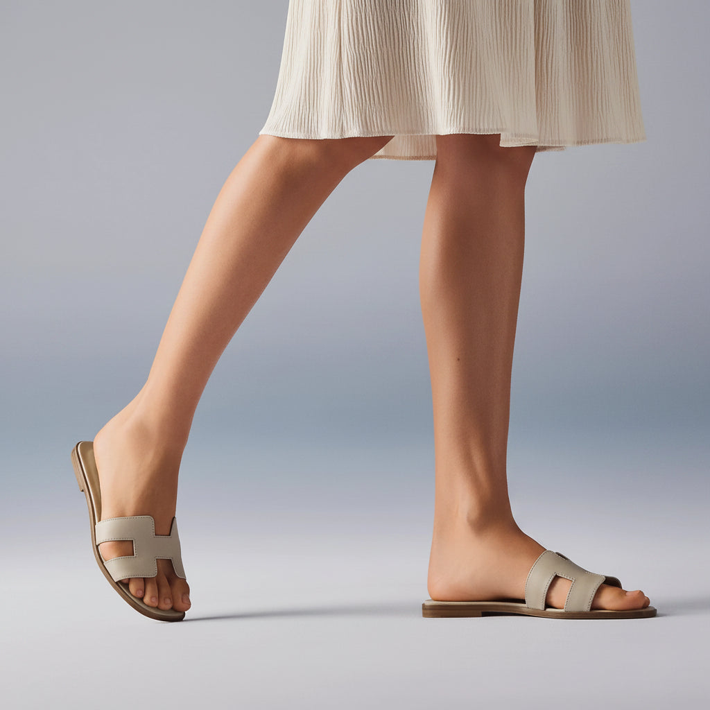 Sandales Hermès Oran Beige/Nomade — vue 5