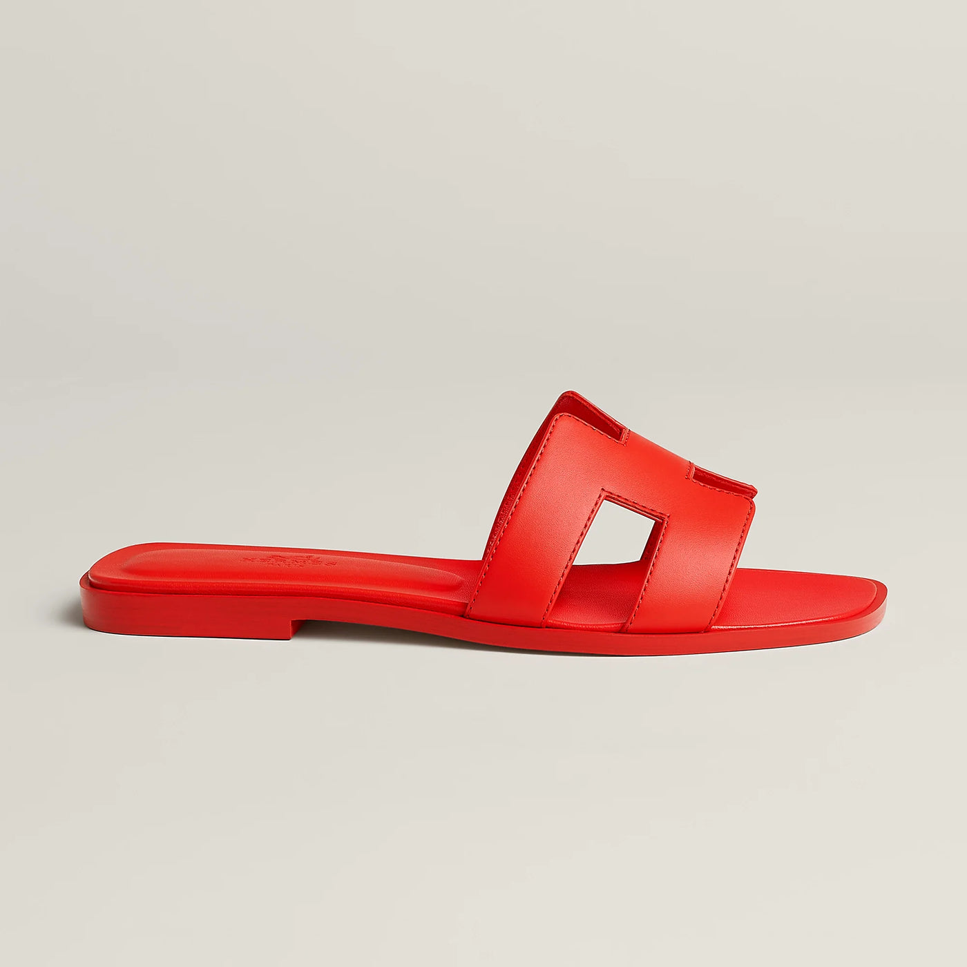 Sandales Hermès Oran Rouge Grenadine