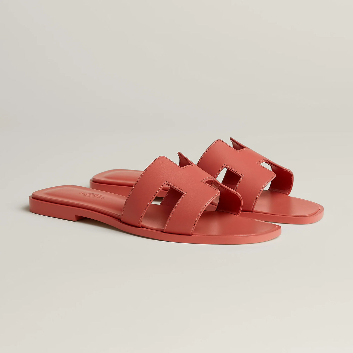 Sandales Hermès Oran Rouge Tomette — vue 2