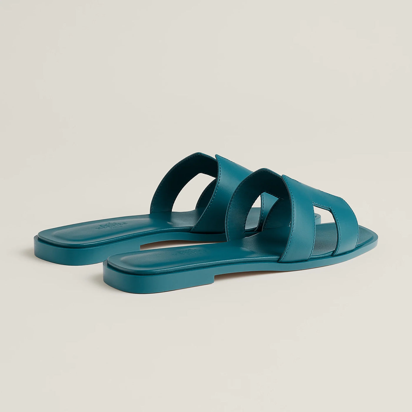 Sandales Hermès Oran Bleu Iroise — vue 4