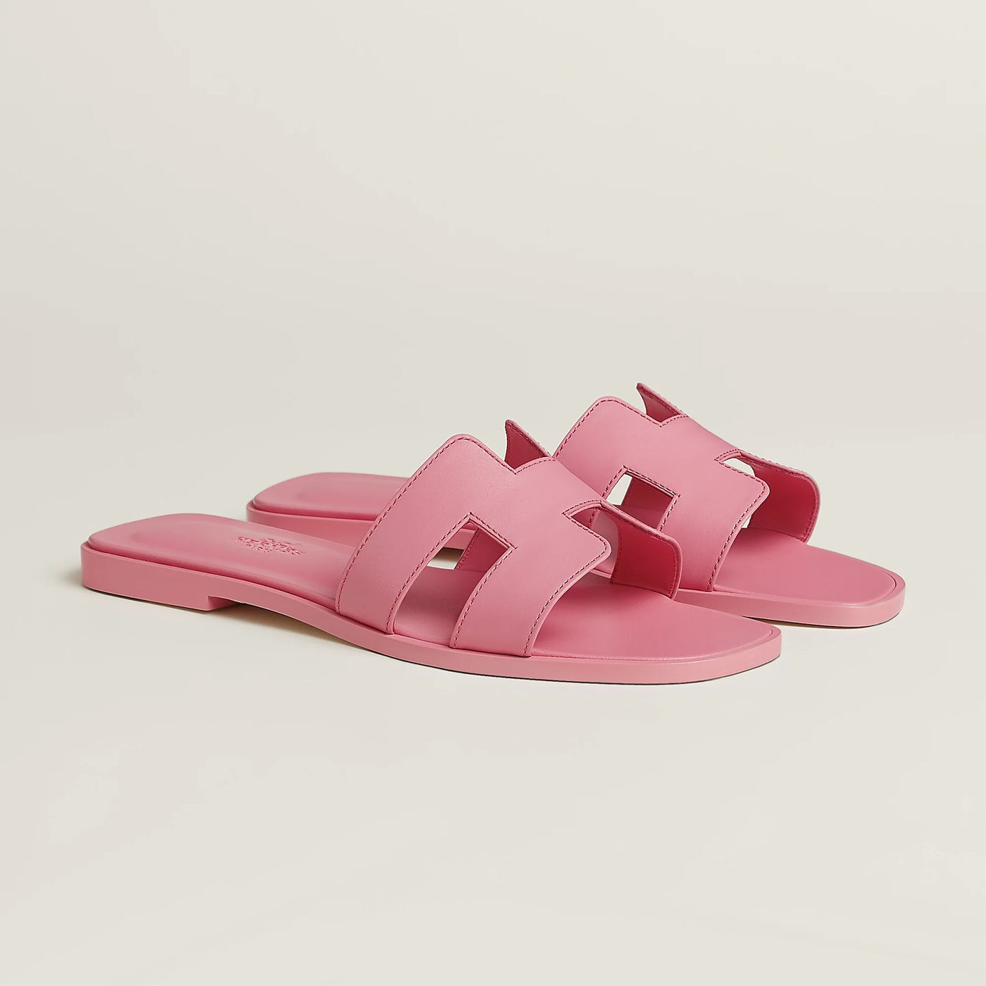 Sandales Hermès Oran Rose Bonbon — vue 2