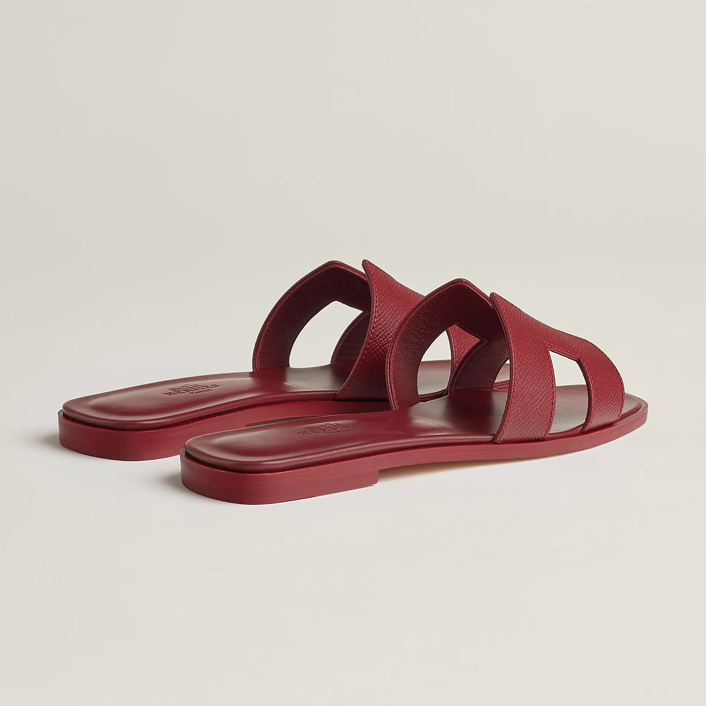Sandales Hermès Oran Rouge H — vue 4