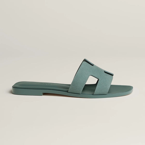 Sandales Hermès Oran Bleu Tonnerre