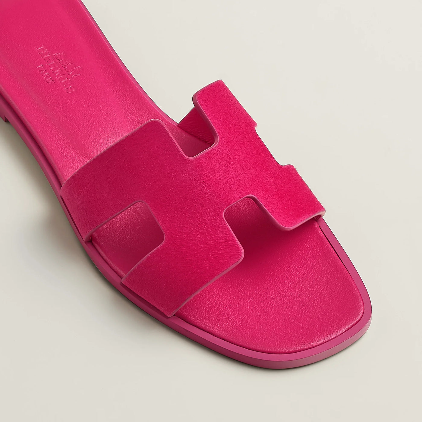 Sandales Hermès Oran Rose Sakura — vue 3