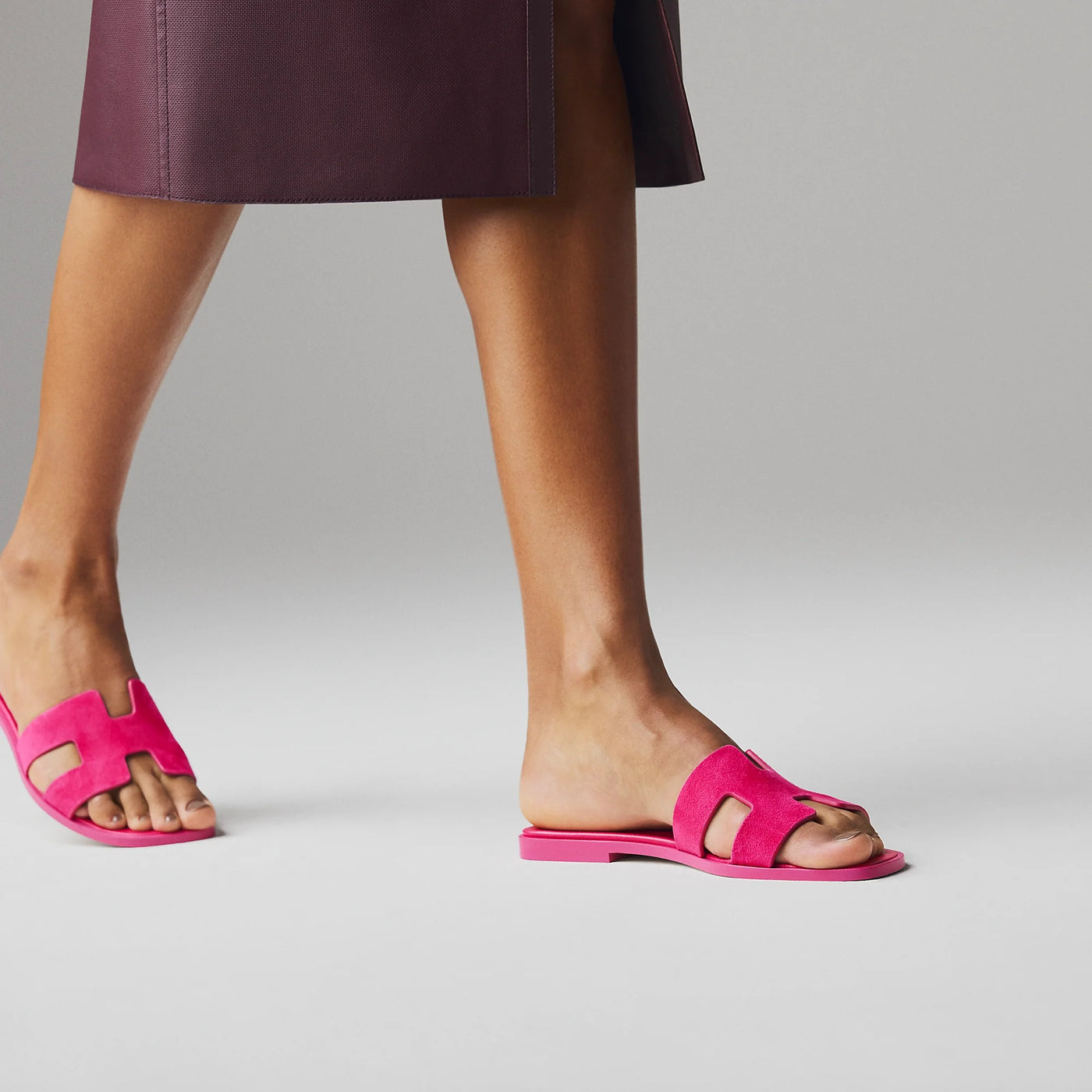Sandales Hermès Oran Rose Sakura — vue 5