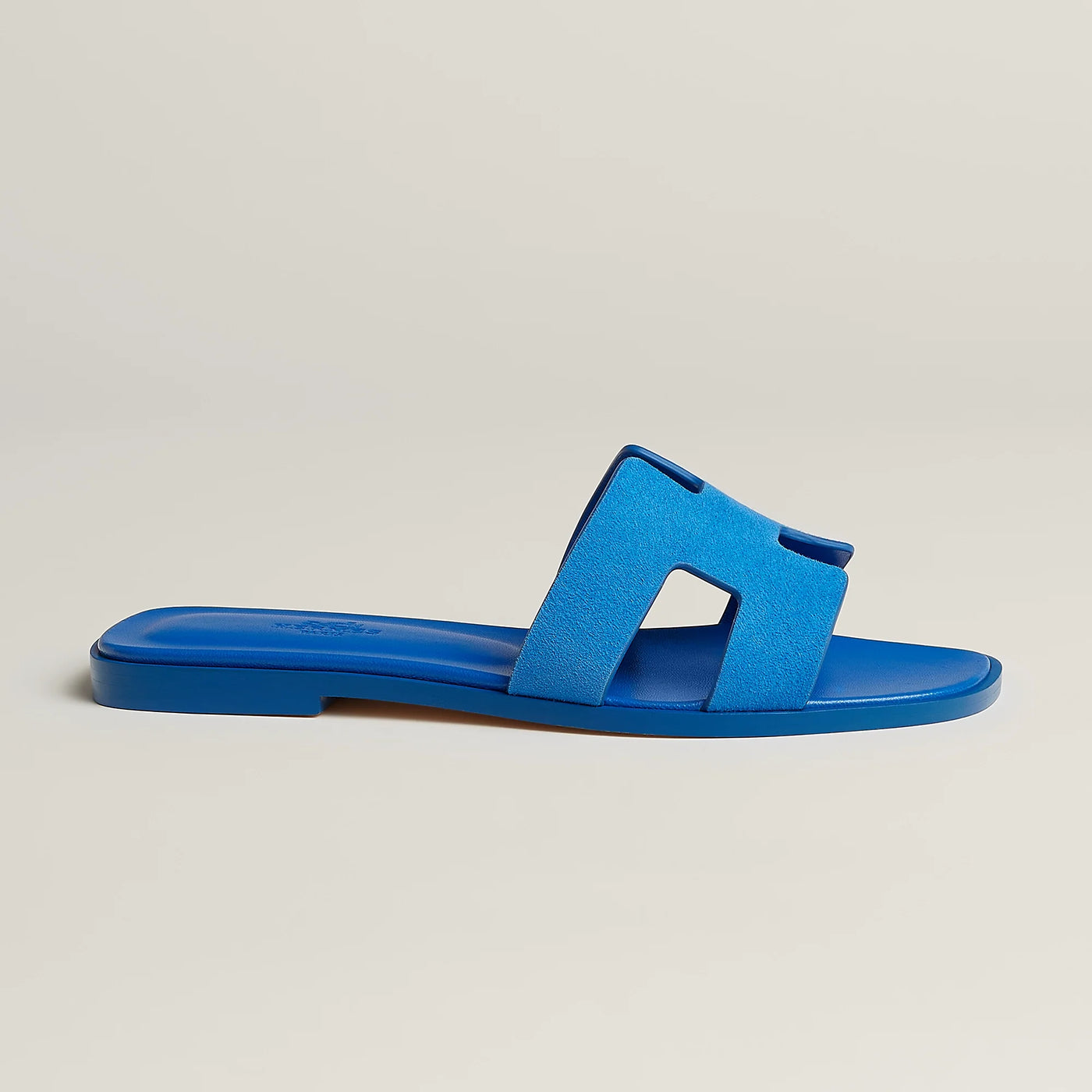 Sandales Hermès Oran Bleu Pacifique