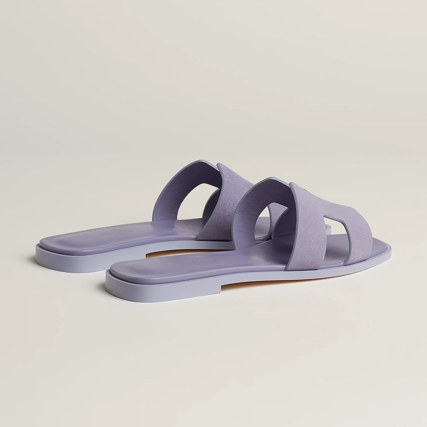 Sandales Hermès Oran Violet Glycine — vue 4