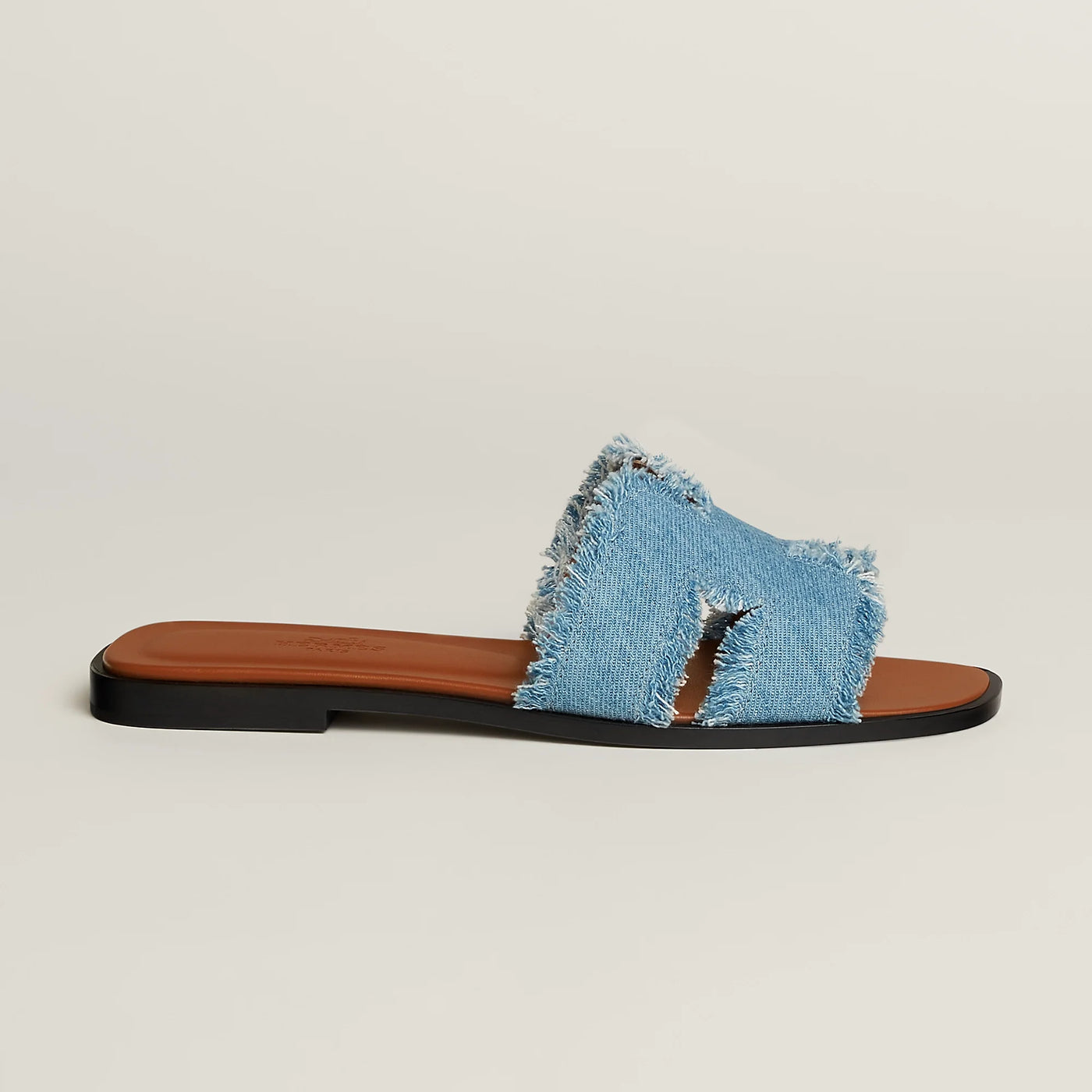 Sandales Hermès Oran Bleu Clair
