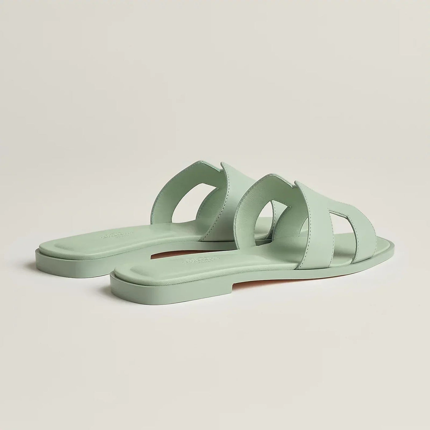 Sandales Hermès Oran Vert Pastel — vue 4