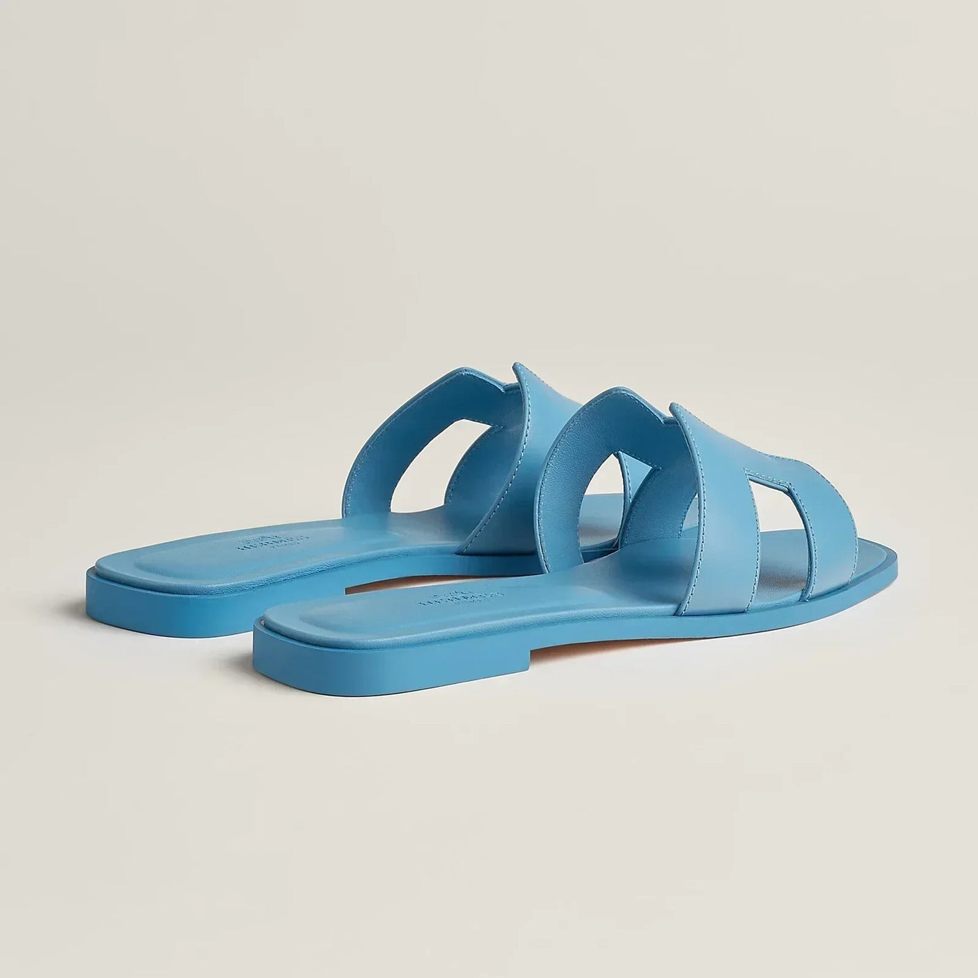 Sandales Hermès Oran Bleu — vue 3