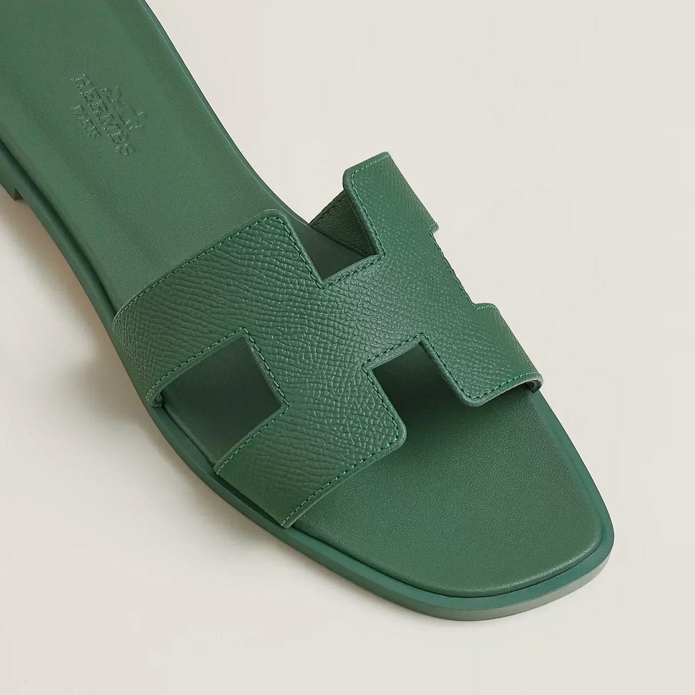 Sandales Hermès Oran Vert — vue 3
