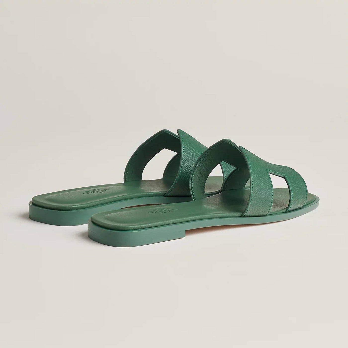 Sandales Hermès Oran Vert — vue 4