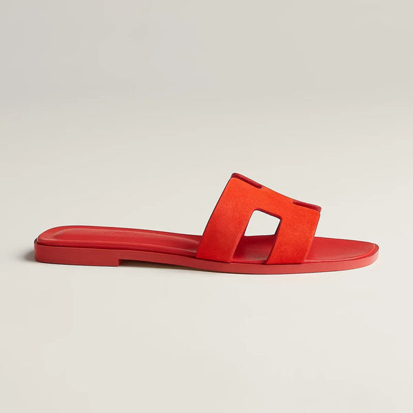 Sandales Hermès Oran Rouge Vif
