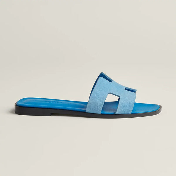 Sandales Hermès Oran Bleu Duo