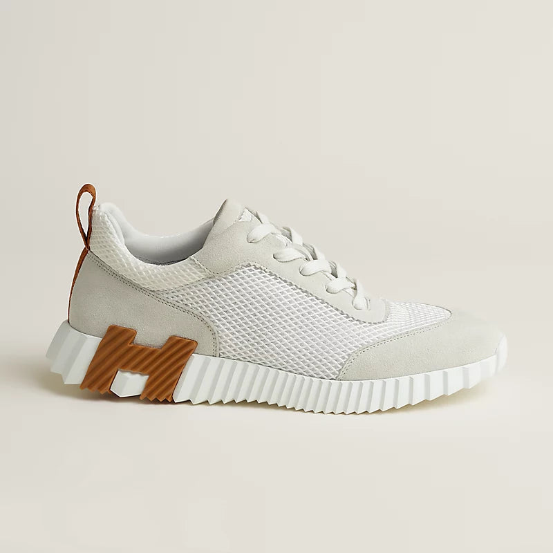 Baskets Hermès Bouncing Blanc Beige