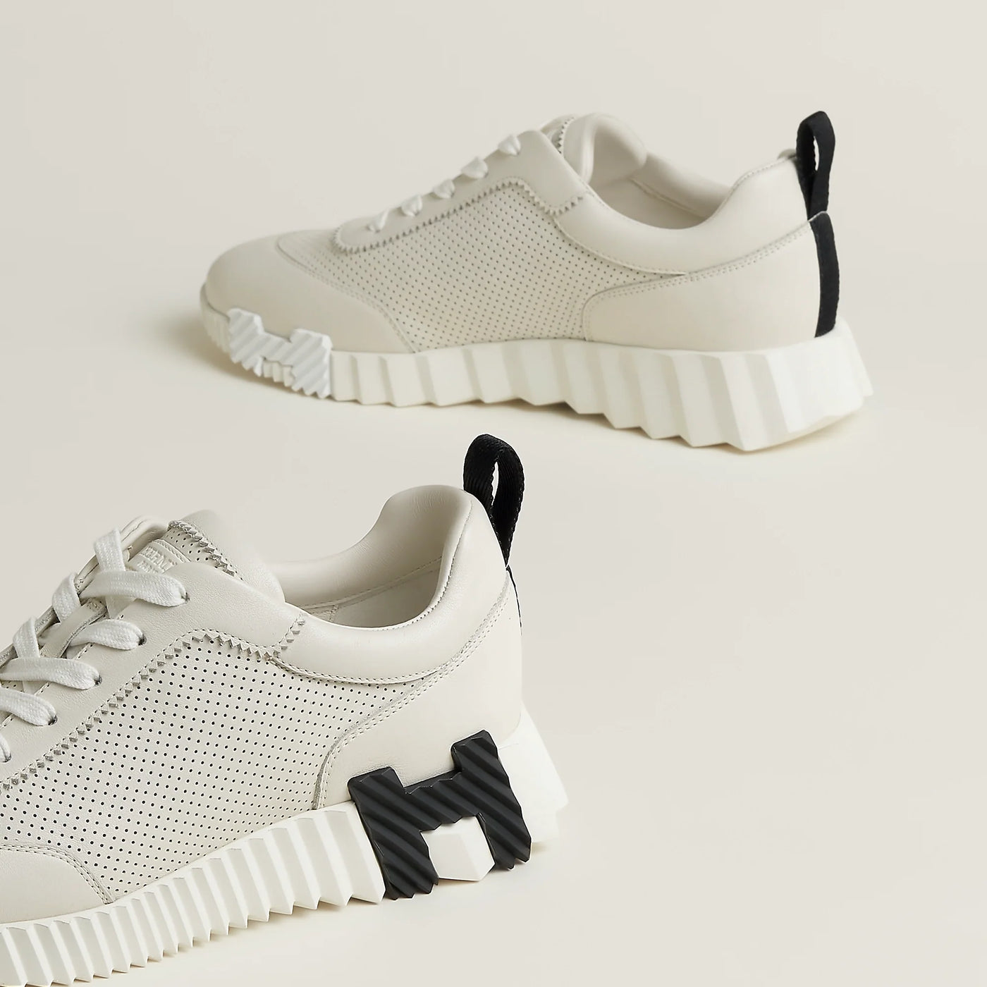 Baskets Hermès Bouncing Écru — vue 4