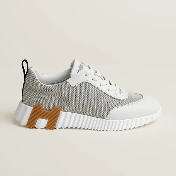 Baskets Hermès Bouncing Prunoir/Blanc