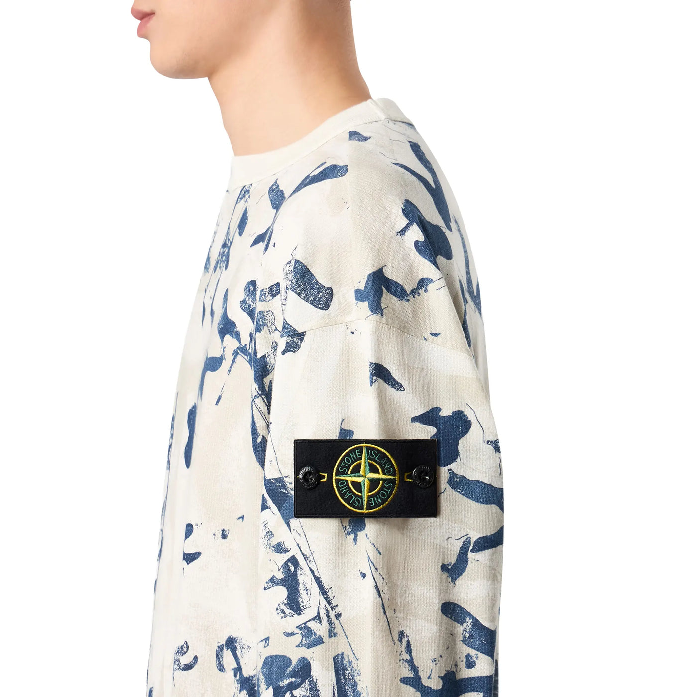 Sweat Stone Island Camouflage Textured Desert — vue 4