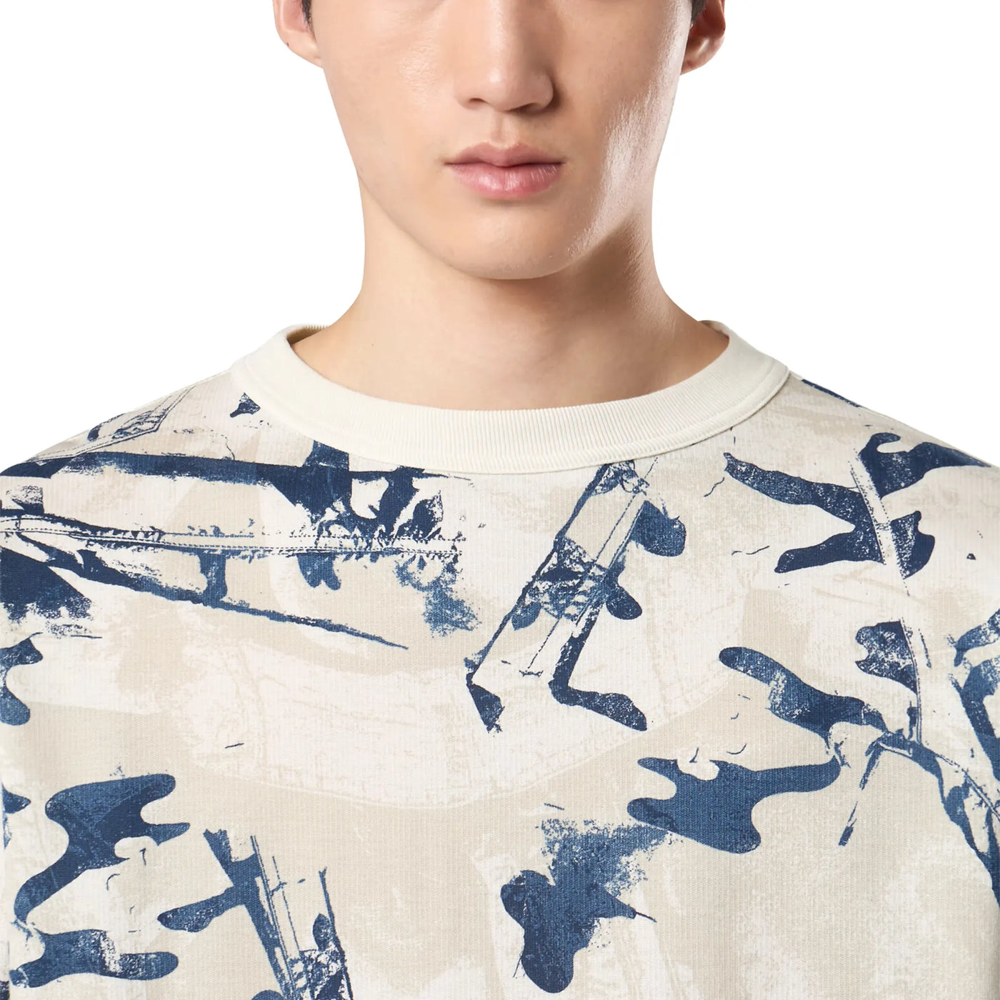 Sweat Stone Island Camouflage Textured Desert — vue 5