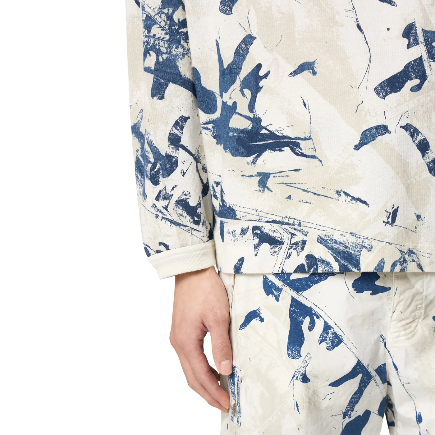 Sweat Stone Island Camouflage Textured Desert — vue 6