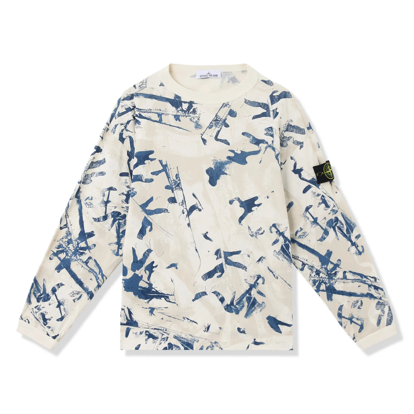 Sweat Stone Island Camouflage Textured Desert