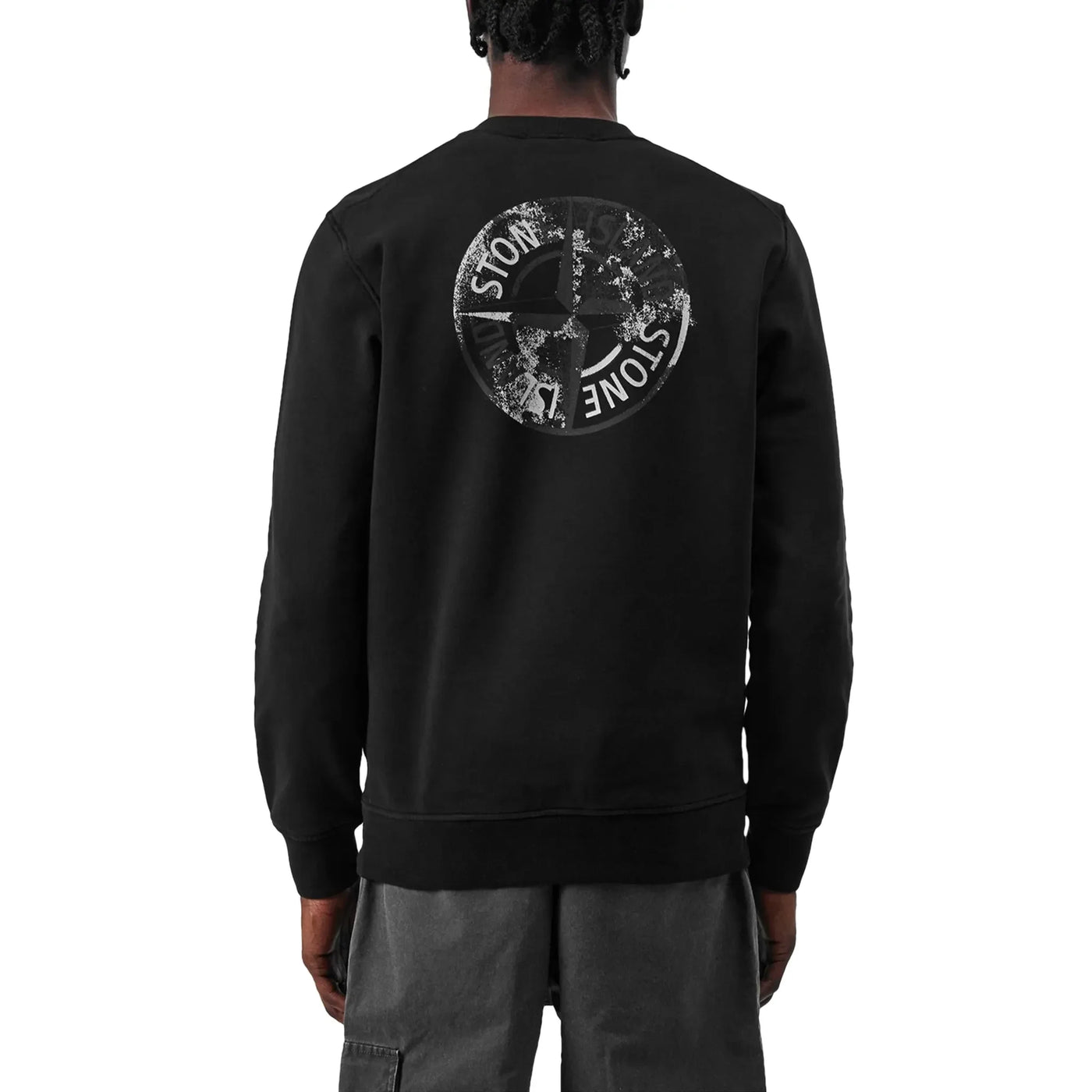 Sweat Stone Island Dial Logo Noir — vue 2